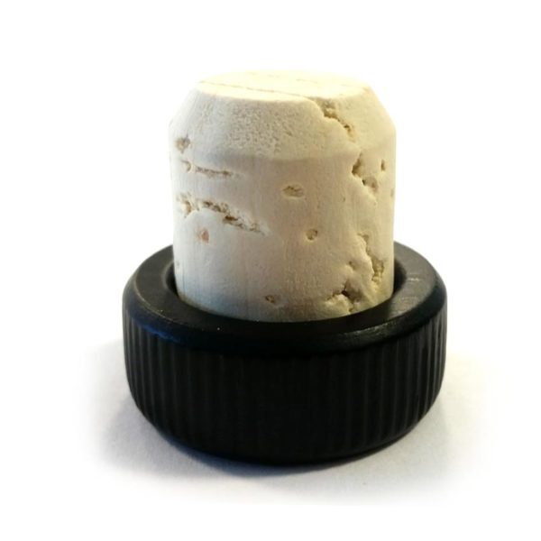 22mm Black Wooden Natural Cork