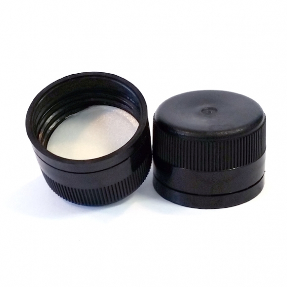 Black Plastic Cap 31.5 x 24mm