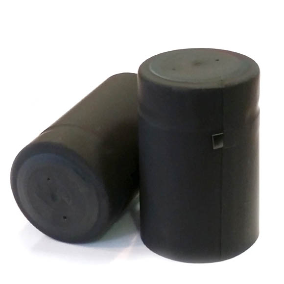 35x55 Matt Black PVC Shrink Cap