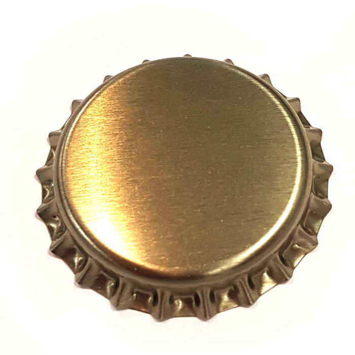 Matt Gold Beer Crown 26mm