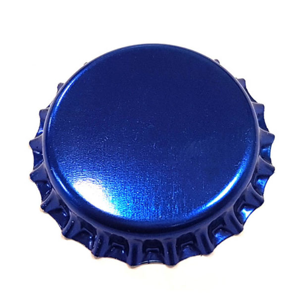 Metallic Blue Beer Crown 26mm