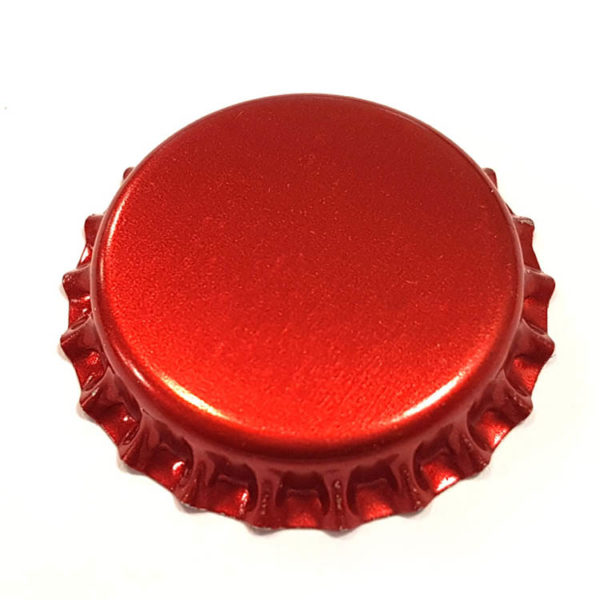 Metallic Red Beer Crown 26mm