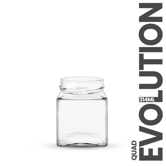 Glass Jar Evolution Quad 314ml
