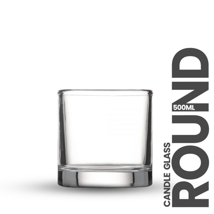 Round Candle Glass 500ml