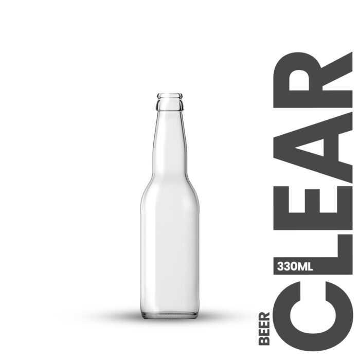 BJS Clear Beer Bottle 330ml